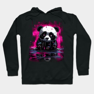 Sad Panda, cartoon, Splash Hoodie